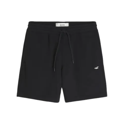 Hollister Повседневные шорты Мужские Черные