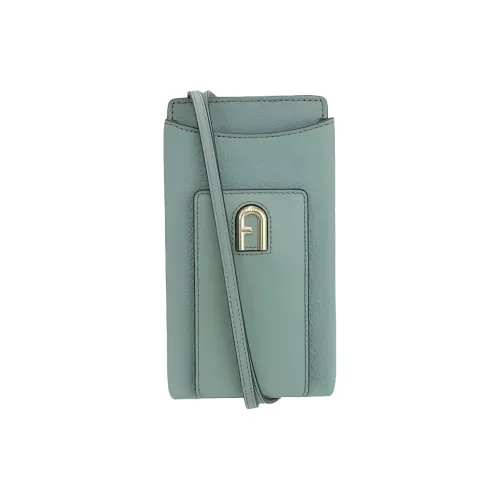 Furla Primula GRAIN LEATHER Чехол для телефона Сумка через плечо Женская Зеленая