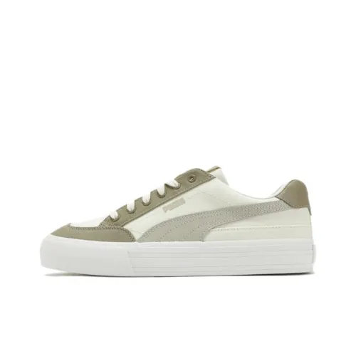 PUMA COURT CLASSIC VULC FS Устойчивые к истиранию низкие кроссовки для скейтбординга унисекс белые серые коричневые