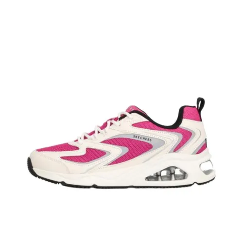 Skechers Street Tres Air Uno Амортизирующая Износостойкая Низкий Топ Повседневная Обувь Женская Бежево-Розовая