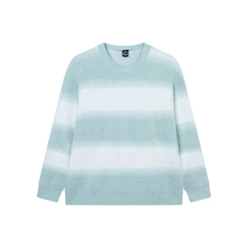 361° Свитер Женские Без рисунка Зеленый YU Белый