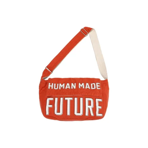 HUMAN MADE Хлопок Курьерская Сумка Сумка через плечо Маленькая Унисекс Красная