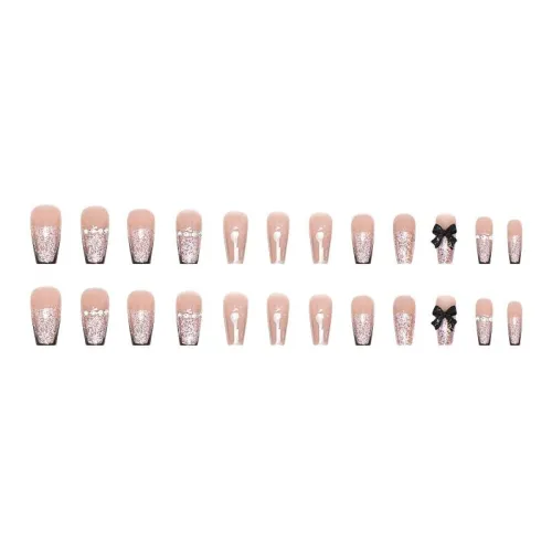 Sweet Pillow House Mature Wa Элегантный Балет False Nail MID Длина (размер в длину) Черный Jump Цвет Однотонный