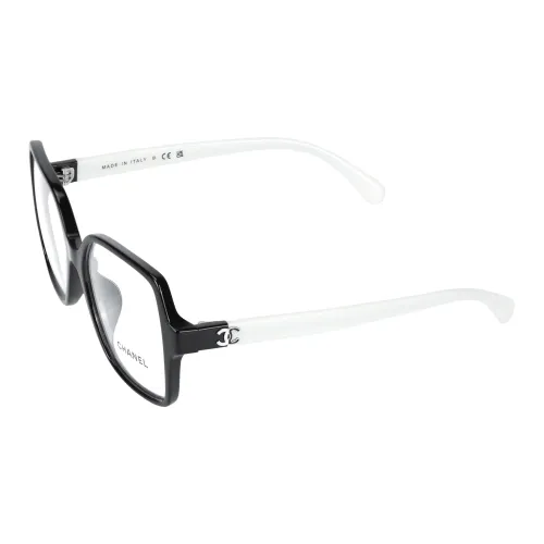 CHANEL Пластиковая оправа Бабочка Оправы для очков Унисекс Черный белый