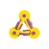 3D эффект вращающийся коврик [Желтый Фиолетовый]