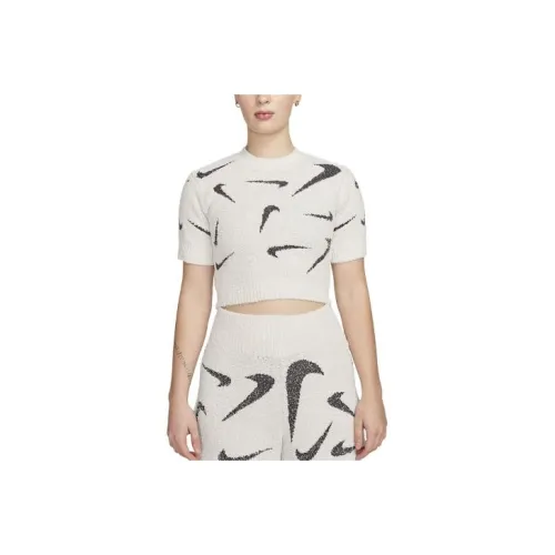 NIKE Средне-серый Женские Трикотаж