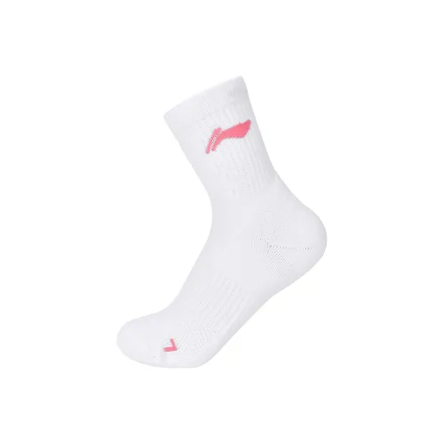 LINING 1 шт Бело-розовый Женские MID Носки до икры