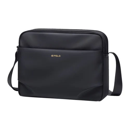 POLO Сумка через плечо из ткани мужская черная серая
