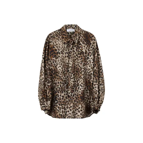 NancyCavally Рубашка Женская с леопардовым принтом