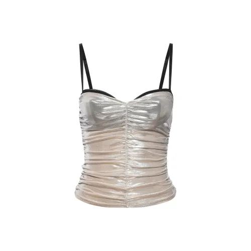 Miaou RENZO TUBE Топ Топ на бретелях Женская Серебряная