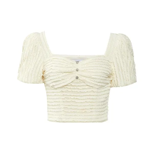 TAMMY TANGS Шифон Рубашка Женская Абрикос