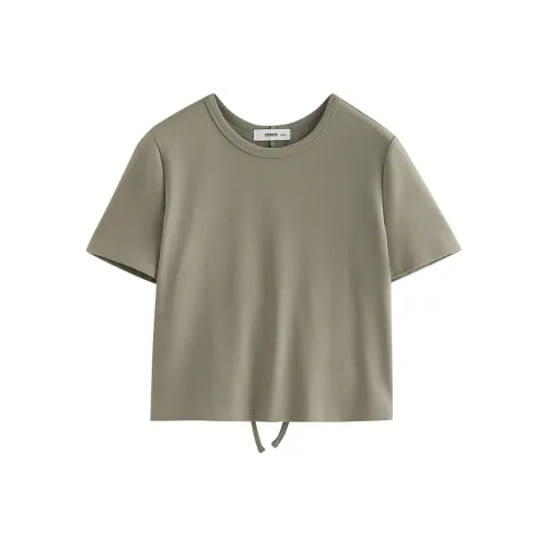 Initial Language T-Shirt Женская Серый Зеленый