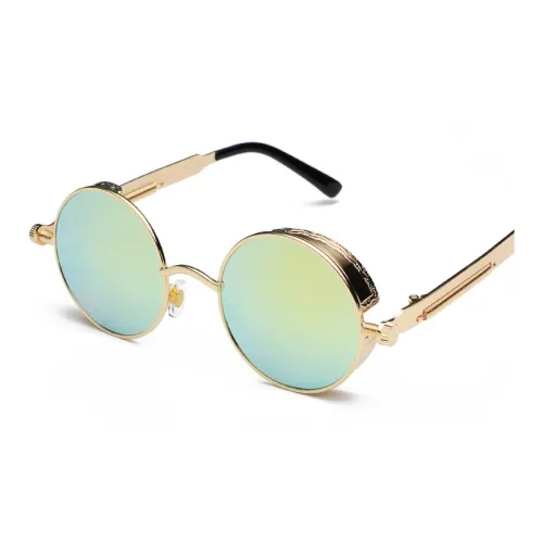 SOMAN Металл Круглые Солнцезащитные очки Унисекс