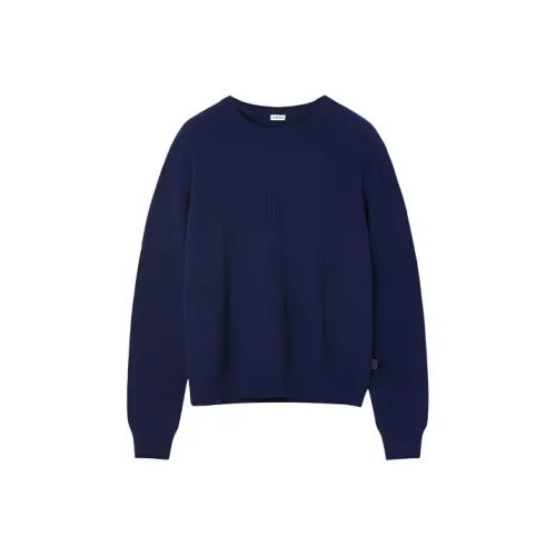 LOEWE FW22 Кашемир Свитер Мужской Морской Синий