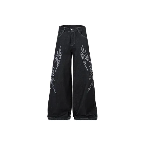 TREND ST Черные Унисекс Джинсы