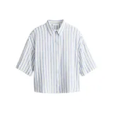 Белый/синий с полосами