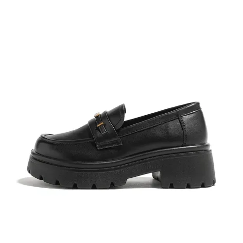 HUANQIU Лоферы Черные Женские