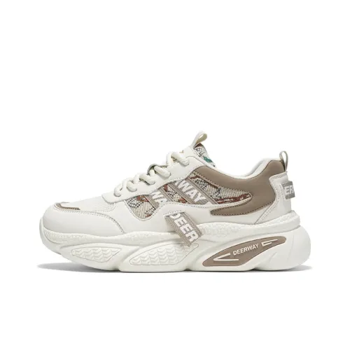 DEERWAY Износостойкий Легкий Увеличивающий Высоту Низкий Топ Повседневная Обувь Мужская Бежевый Хаки