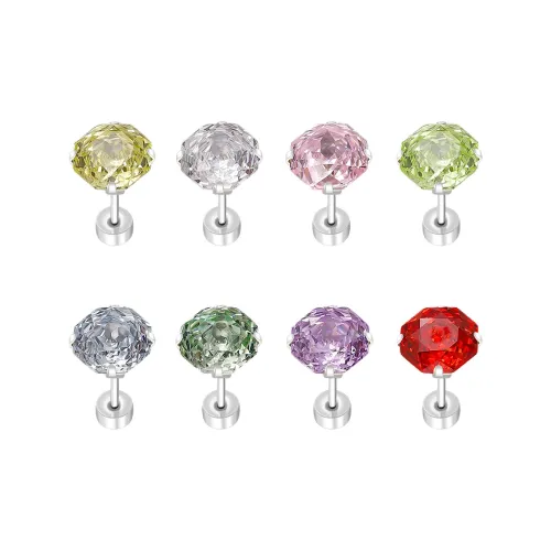 GUDUD Титановые и стальные серьги-гвоздики унисекс