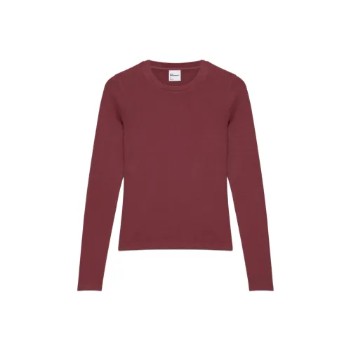 Aritzia T Рубашка Женская Gd Темно-Красный Темно-Красный