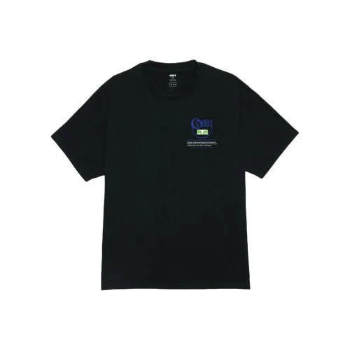OBEY Винтажный Черный Мужская Футболка