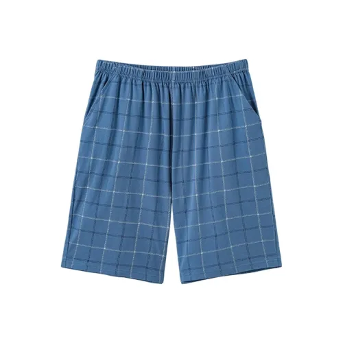 FARO Пижамные штаны Мужские Синие Клетка