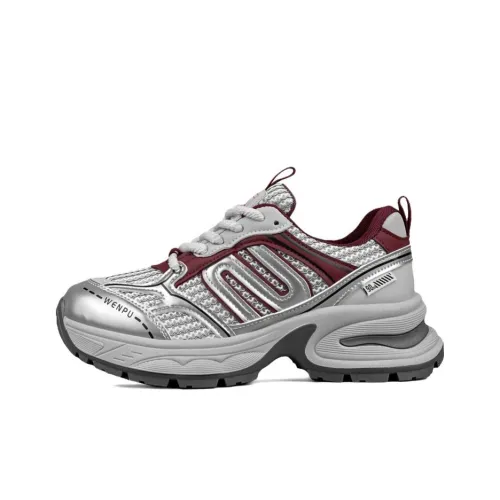 Y6T Амортизация Легкий Дышащий Низкий Топ Кроссовки с Толстой Подошвой Женские Красные