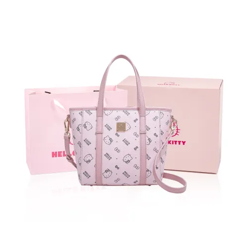 MESUCA Санрио Hello Kitty Series ПУ (полиуретан) Сумка-тоут Сумка для покупок Сумка через плечо Сумка Женская Коричневый Розовый Черный Молочно-чайный