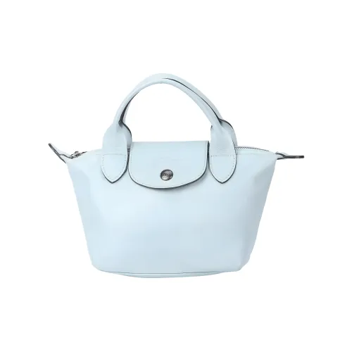 LONGCHAMP Овчина Короткая Ручка Сумка-пельмень Сумка через плечо Сумка мини Женская Небесно-голубая