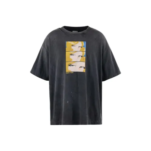 SAINT Mxxxxx SS25 T-Shirt Унисекс Черный