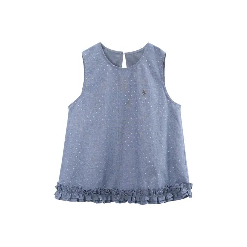 A paradise for awakening Майка Женская Джинсовая Синяя