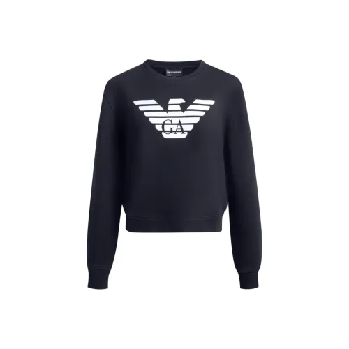 EMPORIO ARMANI Темно-синий Женские Свитшоты