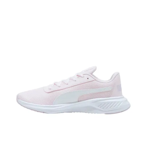 PUMA Night Runner V2 Противоскользящий Устойчивый к истиранию Низкий Топ Повседневные Беговые кроссовки Женские Розовые Белые