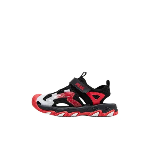 PEAK Slip-resistant Abrasion-resistant Low Top Children's Sandals Black Red Children's PEAK Противоскользящие Износостойкие Низкие Топы Детские Сандалии Черный Красный Детские