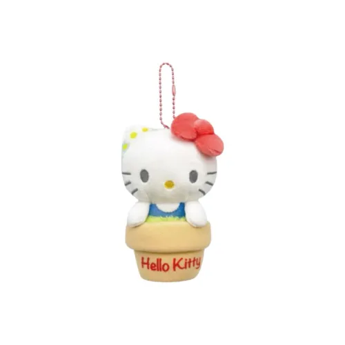 Санрио Цветочный дизайн Pot Potted Hello Kitty My Melody Kuromi Куклы Плюшевый Брелок 13 см Рекомендуемый рост