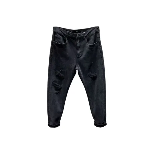 Zomuros Черные Унисекс Джинсы