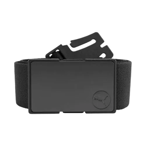 PUMA Nylon Rubber Polyester Leather Belts Men's Black