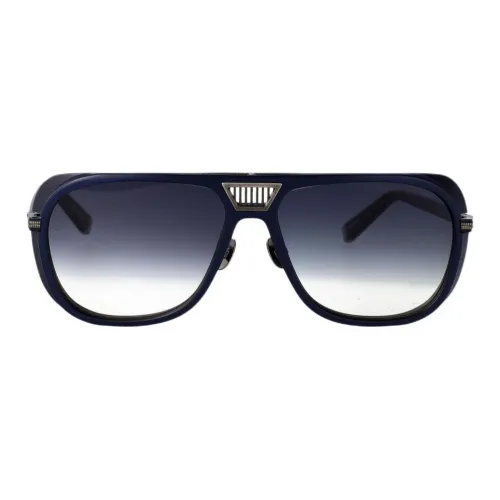 Matsuda Ацетат Оправа «Брови» Солнцезащитные очки Мужской Синий