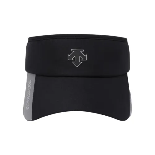 DESCENTE В зависимости от официального сайта Шляпы с защитой от солнца Мужской Черный