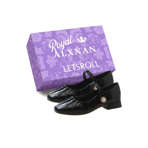 ALXNAN Грубый каблук Туфли Мэри Джейн Женские