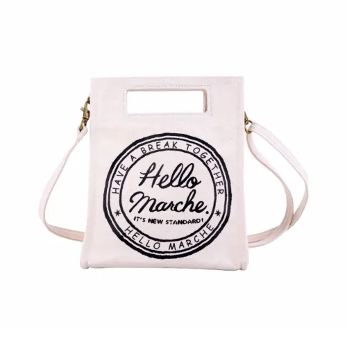 Hello Marche Canvas Bag Standard Unisex Multicolor