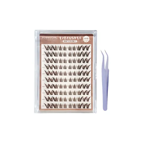 KHAKI GIRL Резиновый Бесплатно Девятихвостый Кролик Накладные ресницы Один Кластер Eye END Увеличивающий Стиль В-образный