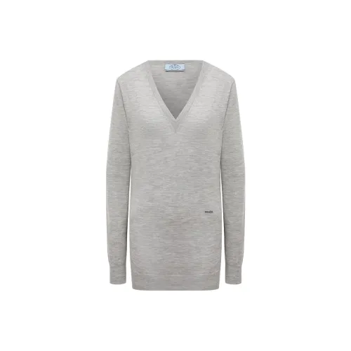 PRADA Серые Женские Свитеры