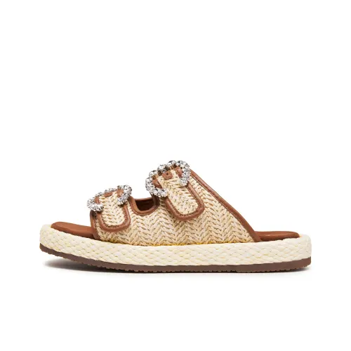 Staccato Резиновая подошва противоскользящие слипоны женские цвет пшеница Orchard абрикосово-коричневый