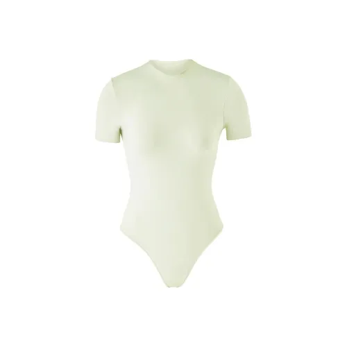 SKIMS Essential T Рубашка BODYSUIT Комбинезон Женские Фисташковый Pistachios