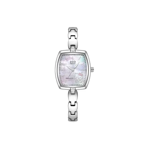 Hello Kitty Кварцевый механизм Женские часы Sanrio series 25 мм Мать жемчуга Цвет