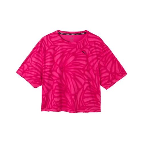 PUMA TRAIN FAV AOP T-Shirt Женская Розовый Красный