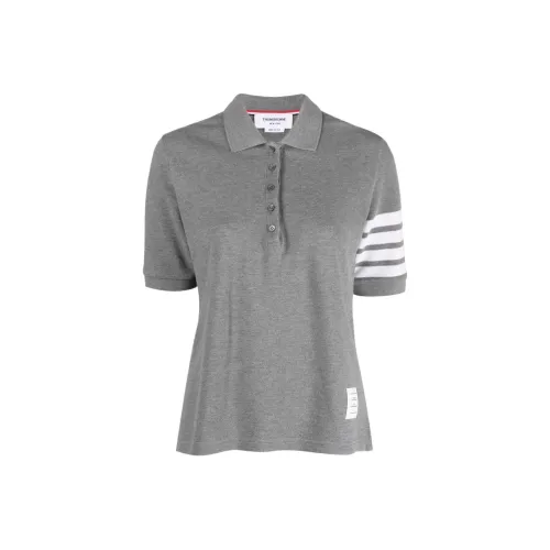THOM BROWNE Серый Женские Поло