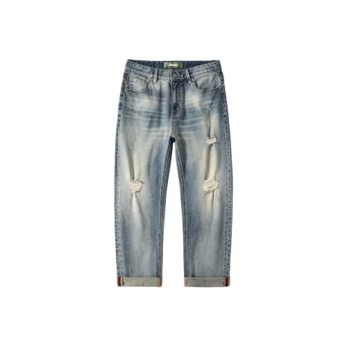 Jeep Джинсы Унисекс Ностальгический Синий