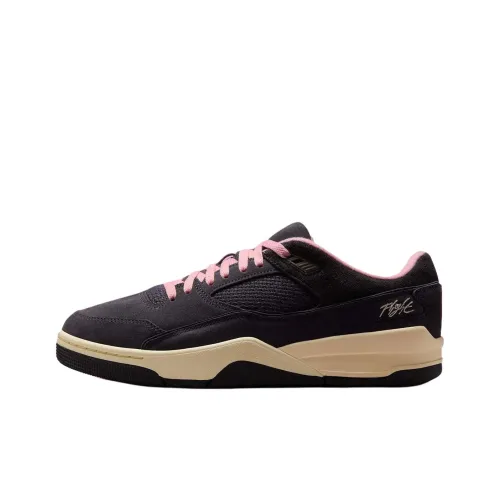 Jordan Flight Court Vintage Баскетбольные кроссовки Low Топ Черный Розовый Мужской